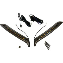 Recorte de parabrisas LED — Para Harley-Davidson®, bronce oscuro