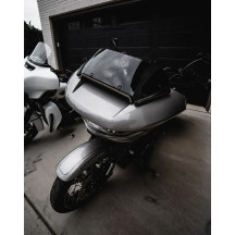 Center Fairing Vent Trim with Turn Signals — Smoked lens, Amber and white LEDs