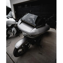 Center Fairing Vent Trim with Turn Signals — Smoked lens, Amber and white LEDs