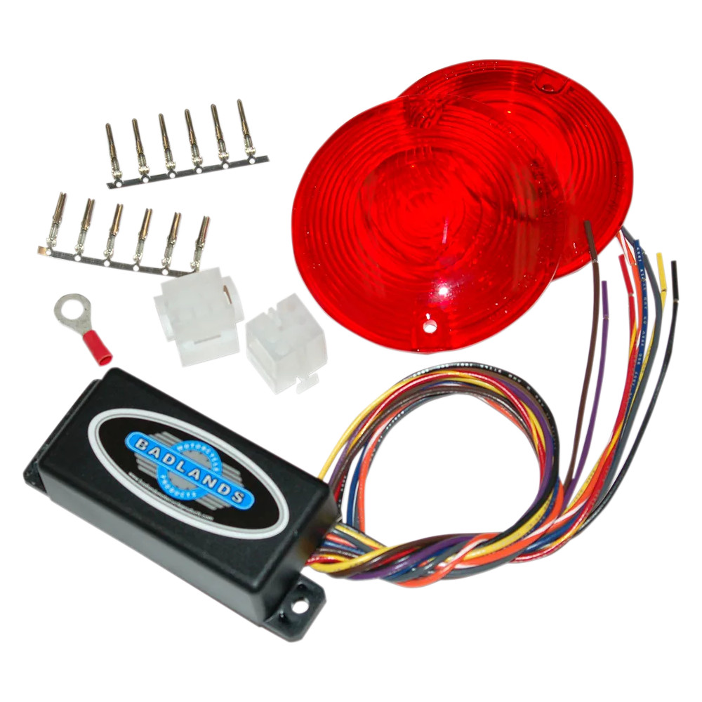 Plug-In Illuminator with Red Lenses — 12V, Red lenses, Harley-Davidson®