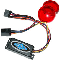 Plug-In Illuminator with Red Lenses — 12V, 8-pin connector, fits Harley-Davidson®