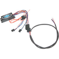 Brake Light Eliminator — Brake, run and turn signal, Black/Blue