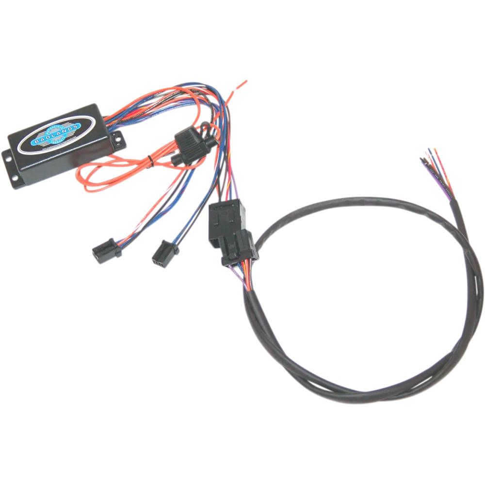 Brake Light Eliminator — Brake, run and turn signal, Black/Blue