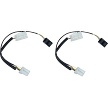 Adaptadores frontales para luces de posición y señal de giro — Harley-Davidson, negro, par