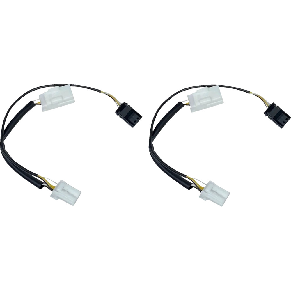 Adaptadores frontales para luces de posición y señal de giro — Harley-Davidson, negro, par