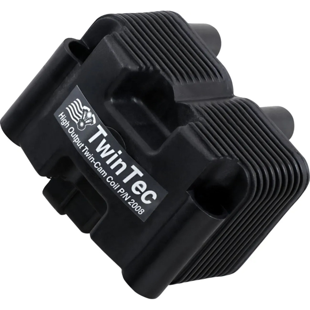 High-Output Ignition Coil — 12V input, 45,000V output, Black, single-fire