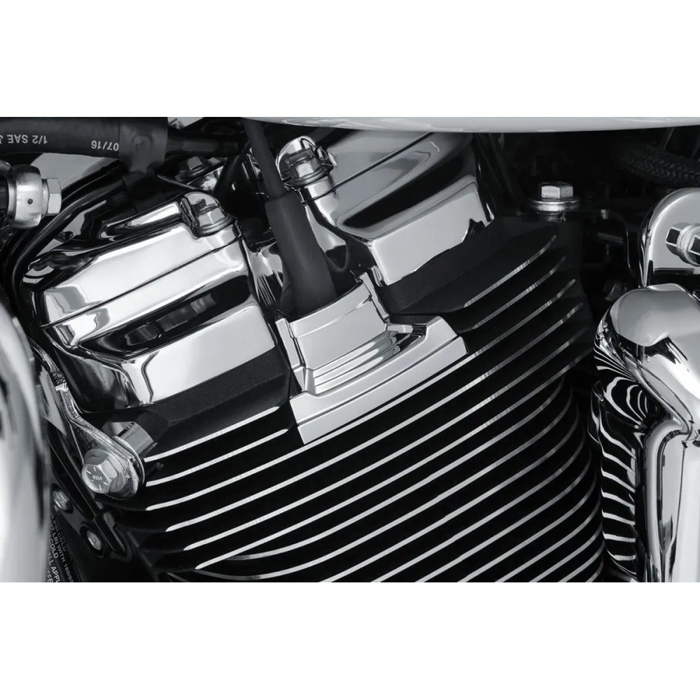 Spark Plug Head Bolt Cover — Chrome, Silver