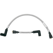 Braided Spark Plug Wire — 8 mm, 165 mm, Stainless Steel