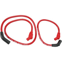 409 Pro Race Kit de cables de bujía a medida — 23", 10.4 mm, Rojo