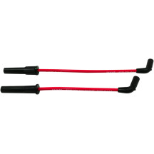 Custom-Fit Spark Plug Wire Kit — 8 mm, 33 cm (13"), 40.5 cm (16"), 120° connector, Red