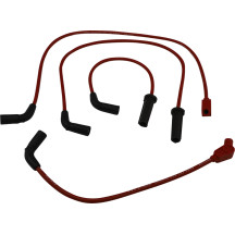 Custom-Fit Spark Plug Wire Kit — 8 mm, 44 cm, 45.5 cm, 77.5 cm, 86.5 cm, Red