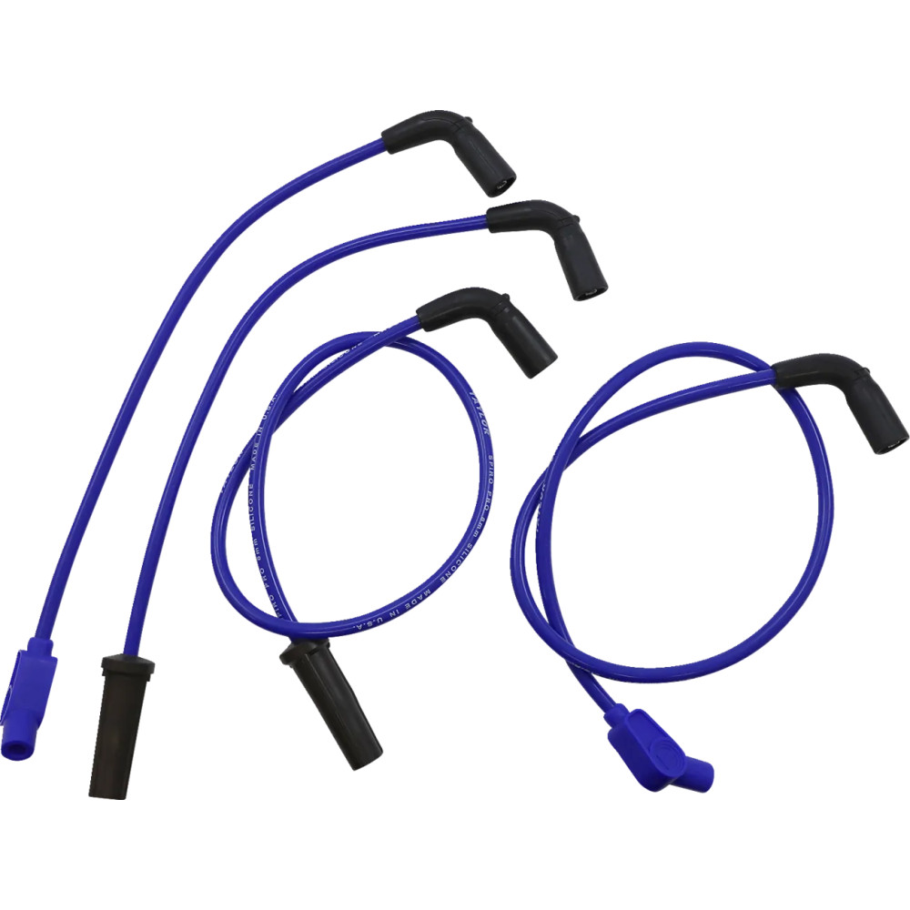 Custom-Fit Spark Plug Wire Kit — 8 mm, 18 in, 30.5 in, 34 in, 17.25 in, Blue