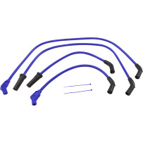 409 Pro Race Kit de cables de bujía a medida — 10.4 mm, azul