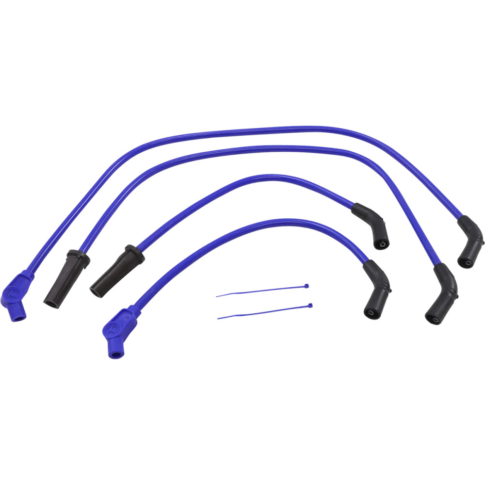 409 Pro Race Kit de cables de bujía a medida — 10.4 mm, azul