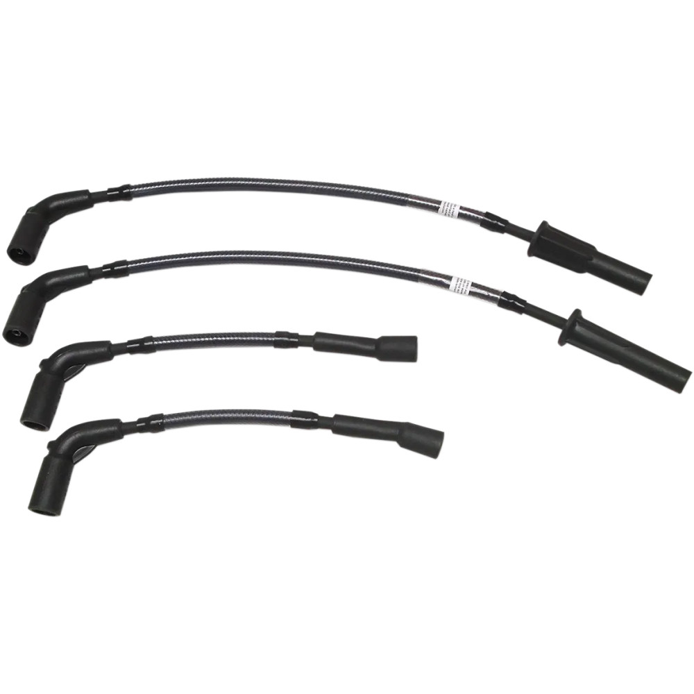 Cable de bujía trenzado — Negro