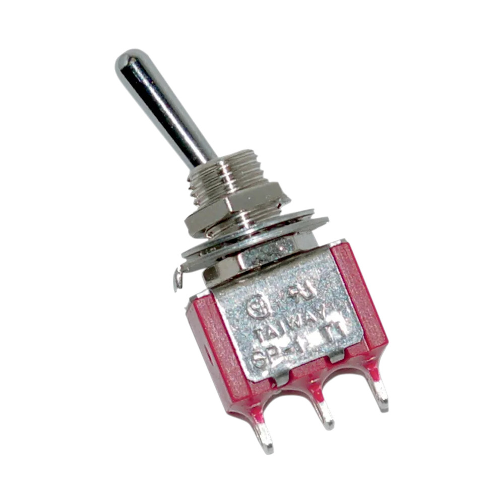 Mini Toggle Switch — 5 A, Chrome