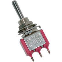 Mini Toggle Switch — 5 A, Chrome