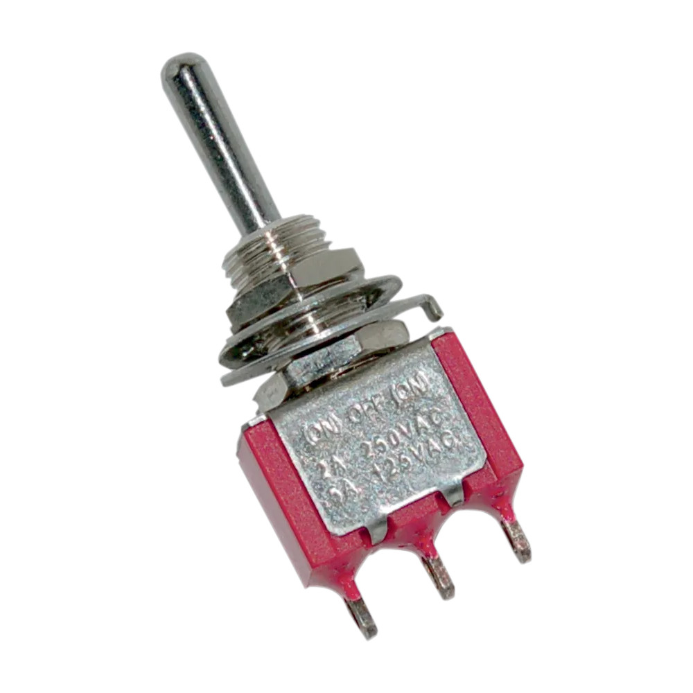 Mini Toggle Switch — 5 A, Chrome