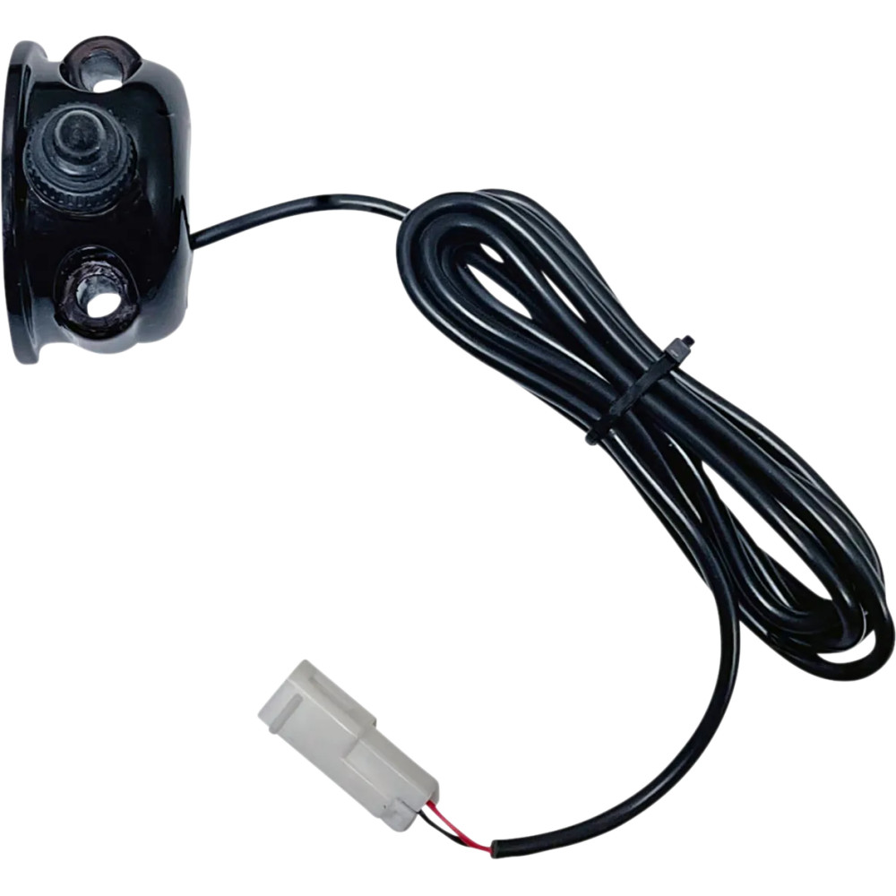 Interruptor auxiliar montado en el manillar encendido/apagado — negro, compatible con Harley-Davidson®