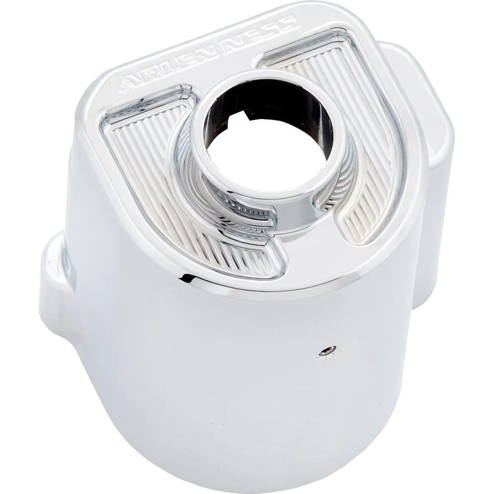 Method Ignition Switch Cover — Chrome, fits Harley-Davidson Road Glide with Method Billet Top Tree/Triple Tree