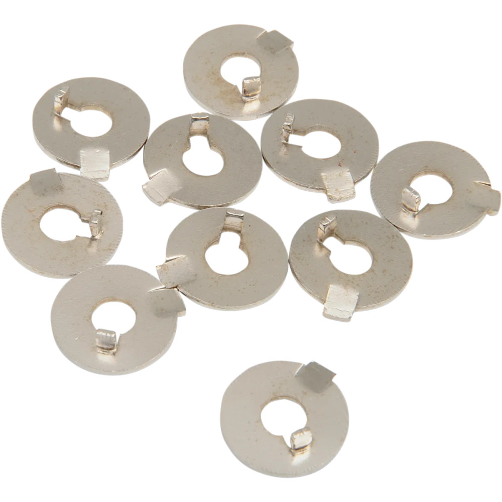 Starter Shaft Lock Washers — Silver, 10 Pack