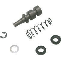 Rear Brake Master Cylinder Rebuild Kit — 15.9 mm (5/8"), Black, Silver