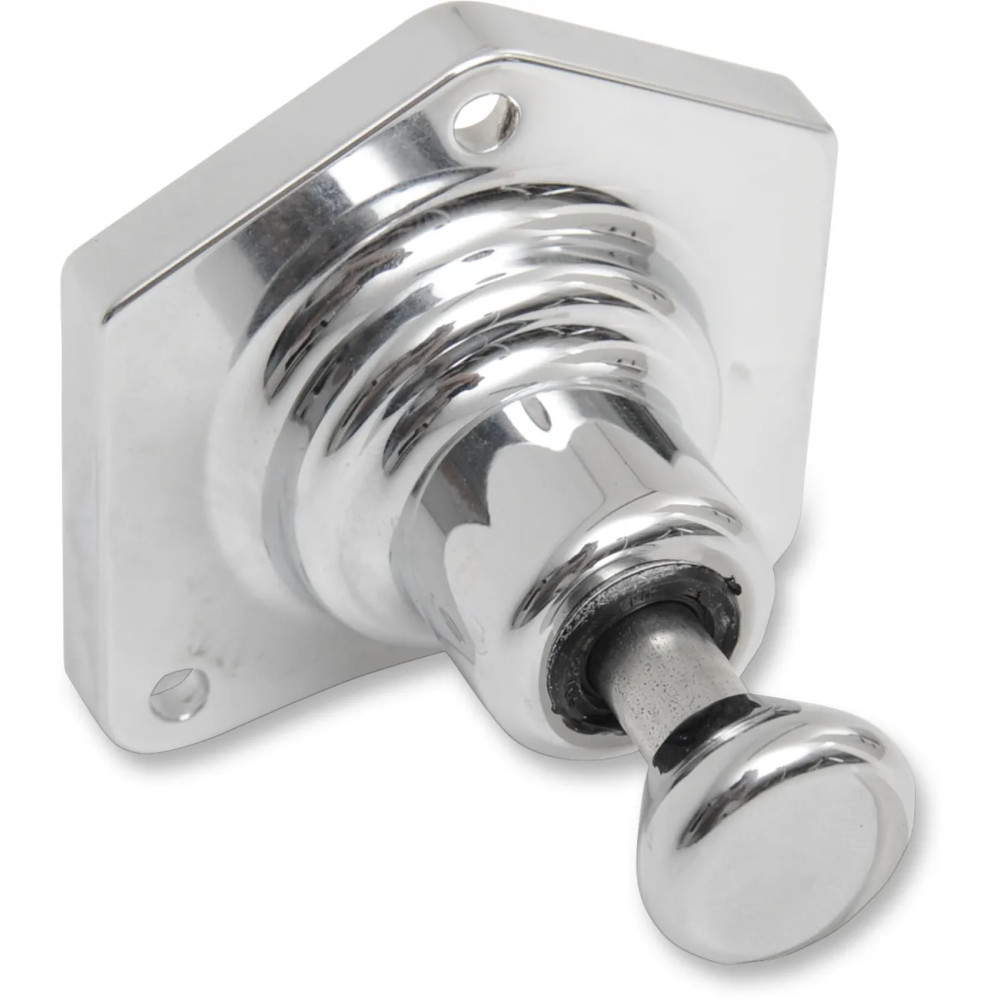Solenoid End Cover with Starter Button — 1.4 kW, Chrome
