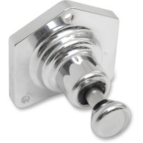 Solenoid End Cover with Starter Button — Chrome