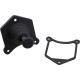 Solenoid End Cover with Starter Button — Black, Billet Aluminum, 2.0 kW