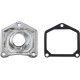 Starter Solenoid Cover — Chrome, 12V, fits 1.0 kW & 2.0 kW starters