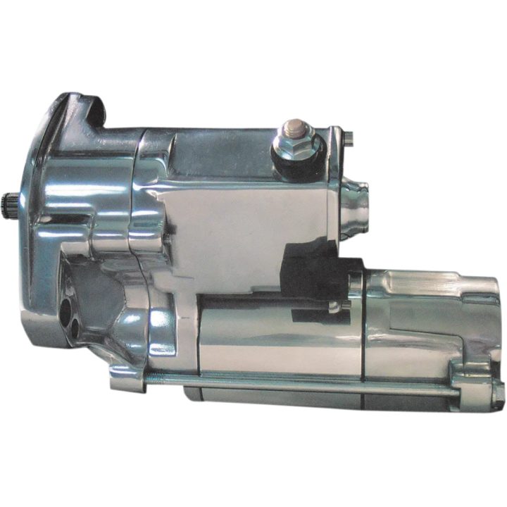 Slugger 1.8kW High-Torque Starter Motor — 1.8 kW, 12 V, Chrome