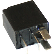 25 Amp Micro Relay/Socket Kit — 25 A, Black