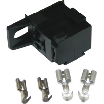 25 Amp Micro Relay/Socket Kit — 25 A, Black