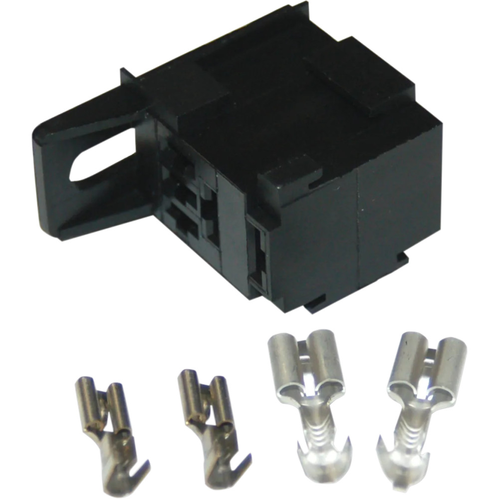 25 Amp Micro Relay/Socket Kit — 25 A, Black