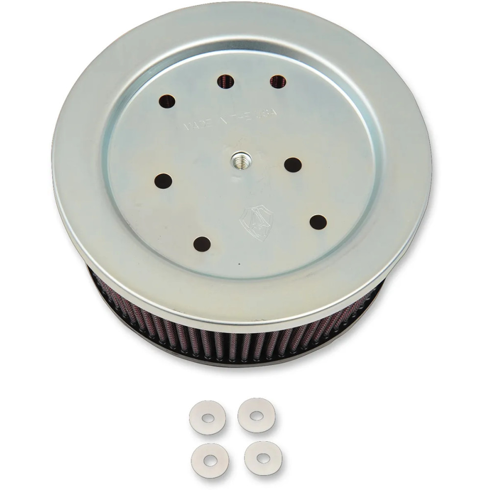 Filtro de aire de reemplazo para Big Sucker Stage 2 — rojo, plata