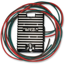 Standard Rectifying Regulator for Harley — 12V 10A, Black