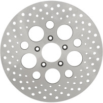 Stainless Steel Drilled Brake Rotor — 292 mm (11.5"), ground finish