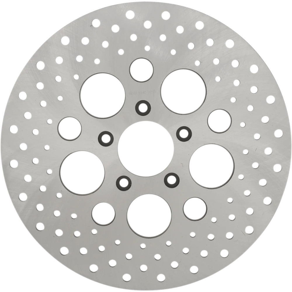 Stainless Steel Drilled Brake Rotor — 292 mm (11.5"), ground finish