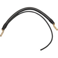 Battery Cable with Auxiliary Wire — 4 AWG, 254 mm (10"), Black