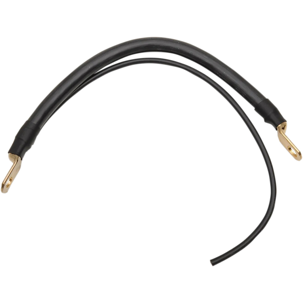 Battery Cable with Auxiliary Wire — 4 AWG, 254 mm (10"), Black