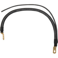Battery Cable with Auxiliary Wire — 4 AWG, 14" (35.5 cm), Black