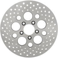 Stainless Steel Drilled Brake Rotor — 292 mm (11.5"), Ground finish