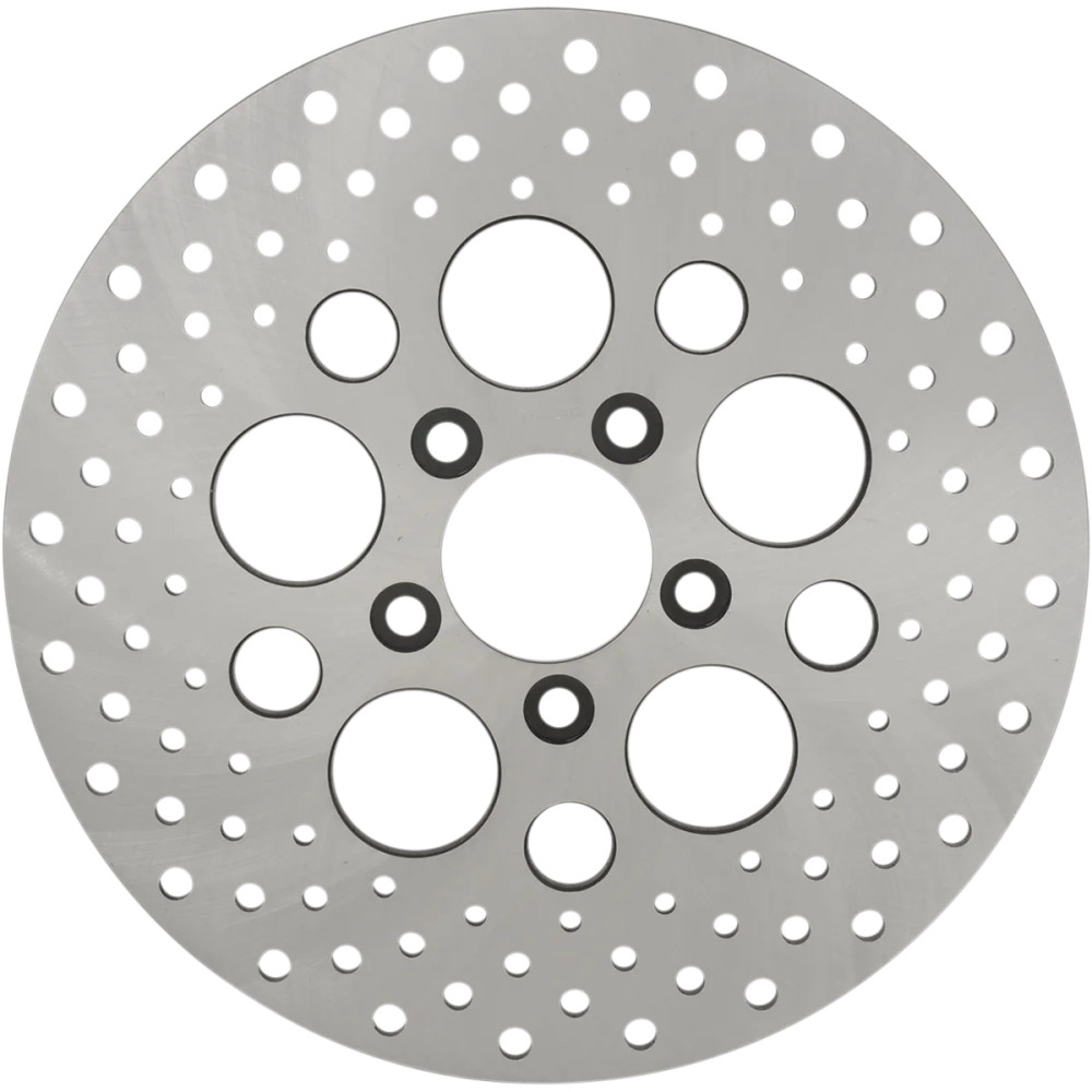 Stainless Steel Drilled Brake Rotor — 292 mm (11.5"), Ground finish