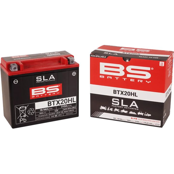 Batería SLA activada en fábrica AGM sin mantenimiento — 12V, 18Ah, 310A CCA, Negro