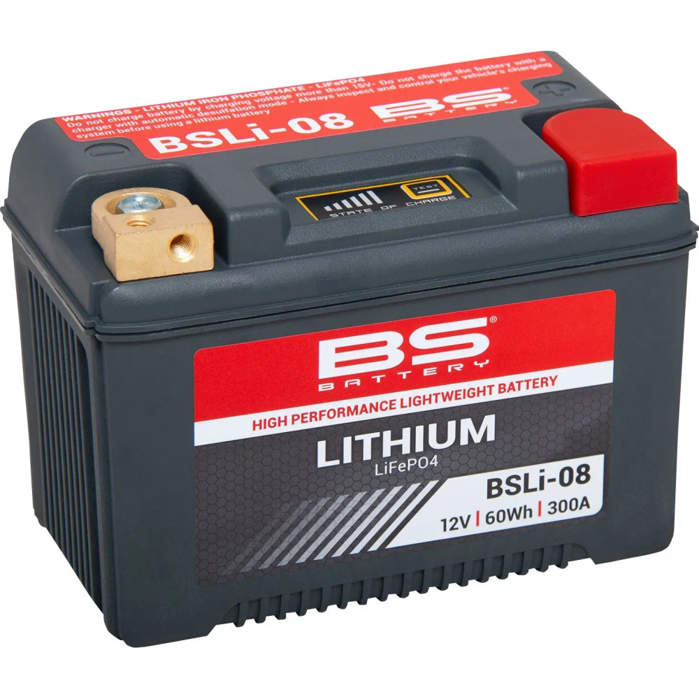 Lithium LiFePO4 Battery — 12.8 V, 5 Ah, 300 A CCA, 148×86×105 mm