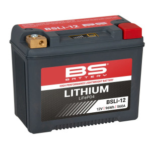 Lithium LiFePO4 Battery — 12.8V 8Ah, 165×86×130 mm, Black