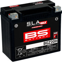 SLA MAX Factory-Activated AGM Maintenance-Free Battery — 12V, 20Ah, 320A CCA, Black