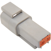 Componente de conector sellado Deutsch DT — Macho, 2 pines, Gris