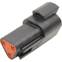 Deutsch DT Sealed Connector Component — 3 pins, Black