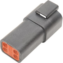 Deutsch DT Sealed Connector Component — 4-pin, male, black